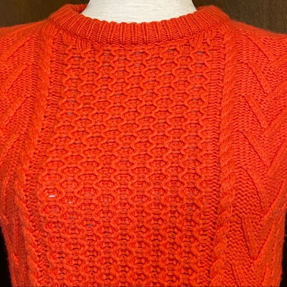 Madewell Crew Neck Pullover Cable Knit Sweater XXS - Picture 3 of 9